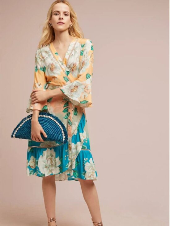 FARM Rio Dresses & Skirts - Farm Rio Women's Sunset Wrap Dress Size Medium 36648
